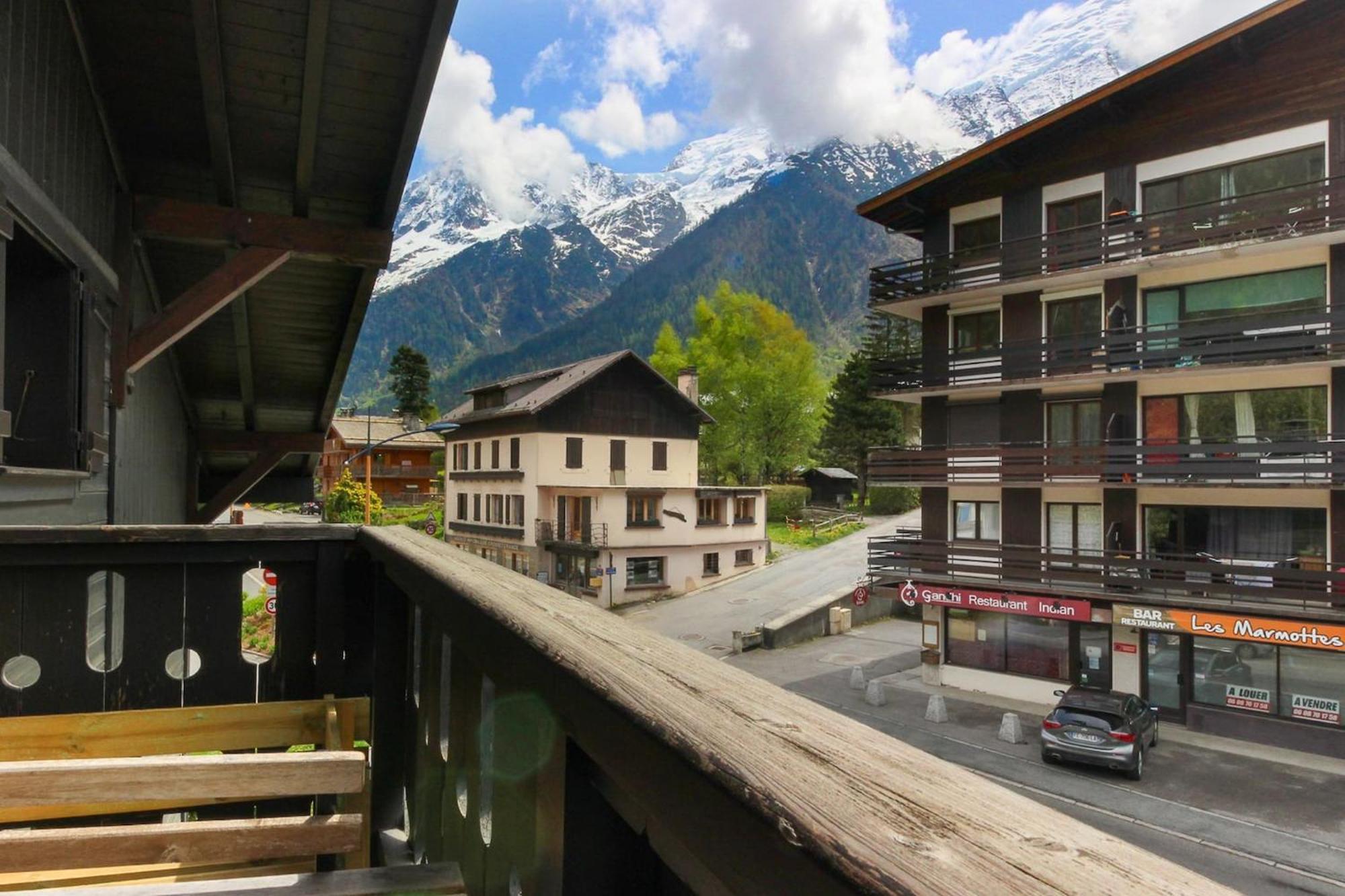 Les Dryades - Renove - Balcon Avec Vue Mt Blanc Les Houches Exteriör bild