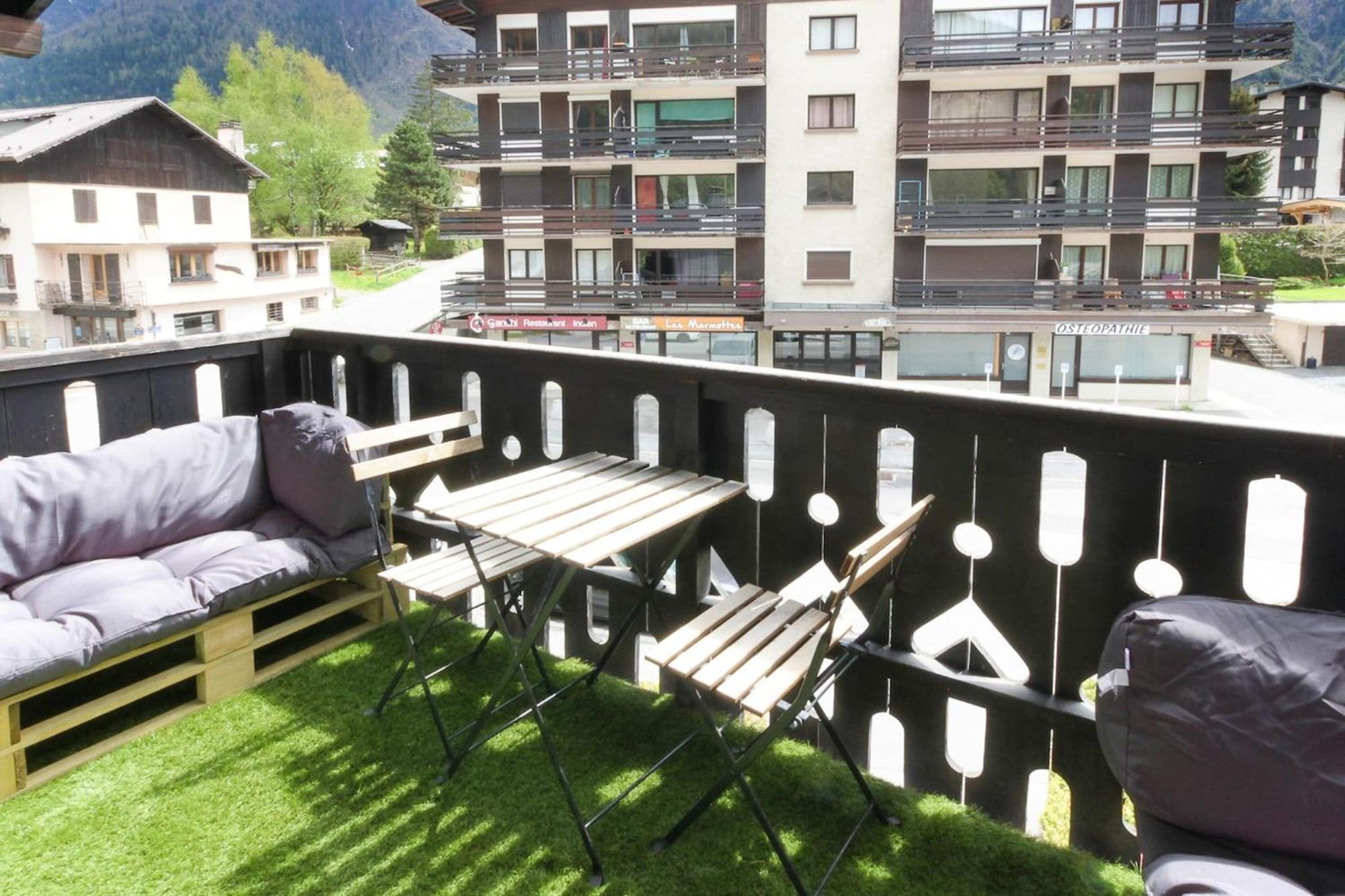 Les Dryades - Renove - Balcon Avec Vue Mt Blanc Les Houches Exteriör bild
